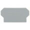 WAGO Trennwand 2 mm dick überstehend grau 285-337