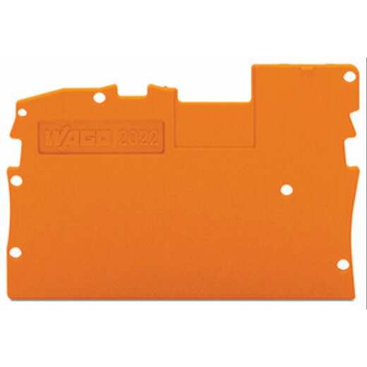 WAGO Abschluss- und Zwischenplatte 1 mm dick orange 2022-1292