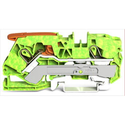 WAGO 2-Leiter-Schutzleiterklemme mit Hebel und Push-in...