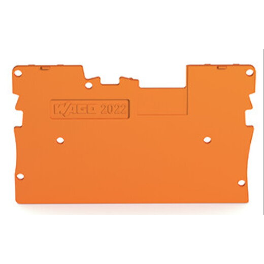 WAGO Abschlussplatte 1 mm dick orange 2022-1692
