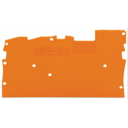 WAGO Abschluss- und Zwischenplatte 1 mm dick orange...