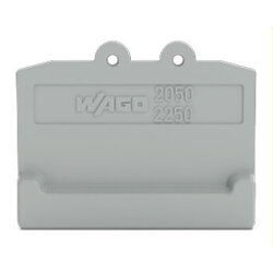 WAGO Abschlussplatte für Klemmen mit Rastfuß...