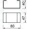 OBO Distanzstück DSK47F 80x47x40