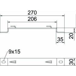 OBO Distanzbügel DBLG20/200 FT B200mm