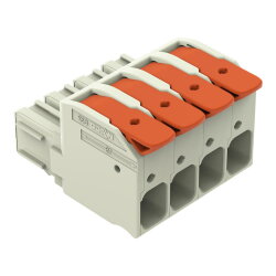 WAGO 1-Leiter-Federleiste Hebel Push-in CAGE CLAMP®...