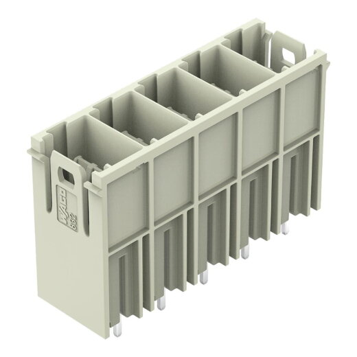 WAGO THT-Stiftleiste Lötstift 1,2 x 1,2 mm gerade lichtgrau 832-3605