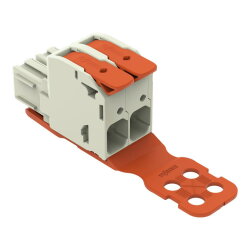 WAGO 1-Leiter-Federleiste Hebel Push-in CAGE CLAMP®...