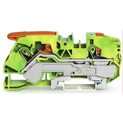 WAGO 2-Leiter-Schutzleiterklemme mit Hebel und...