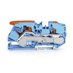 WAGO 2-Leiter-Durchgangsklemme mit Hebel und Drücker...