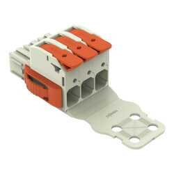 WAGO 1-Leiter-Federleiste Hebel Push-in CAGE CLAMP®...