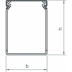 OBO Verdrahtungskanal LKVH 50075 50x75 lichtgrau