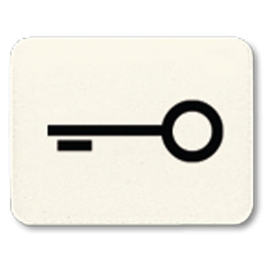 Jung Kalotte mit Symbol, lichtundurchlässig, weiß, Symbol Tür 33T