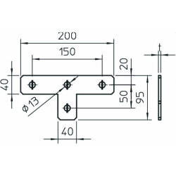 OBO Verbindungsplatte GMS TFT T-Form