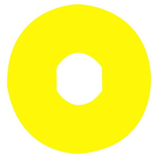 Schneider Electric Not-Aus-Schild ZBY9101 D60 Drucktaster gelb neutral