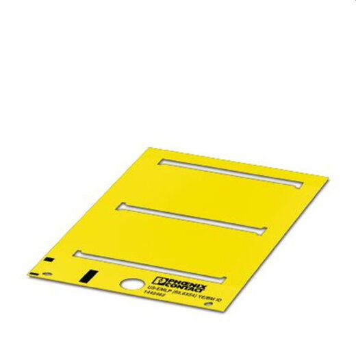 Phoenix Contact Kunststoffschild US-EMLP (85,6X54) YE gelb unbeschriftet