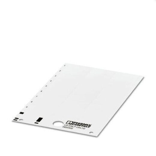 Phoenix Contact Kunststoffschild US-EMLP (35X15) weiss unbeschriftet