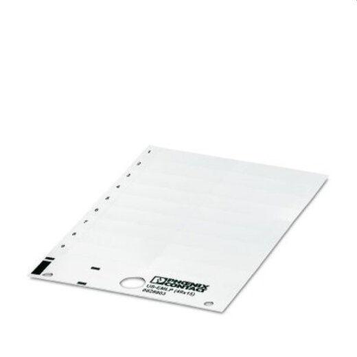 Phoenix Contact Kunststoffschild US-EMLP (17X15) weiss unbeschriftet