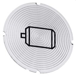 Siemens Einlegeschild rund milchig Symbol Elektromotor...