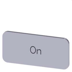 Siemens Bezeichnungsschild 12,5x27 On 3SU1900-0AC81-0DJ0