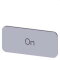 Siemens Bezeichnungsschild 12,5x27 On 3SU1900-0AC81-0DJ0