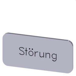 Siemens Bezeichnungsschild 12,5x27 Störung...