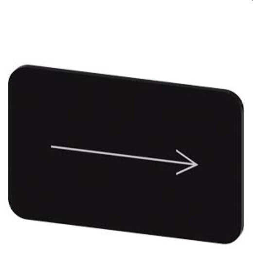 Siemens Bezeichnungsschild 17,5x27 Pfeil rechts 3SU1900-0AD16-0QR0