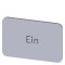 Siemens Bezeichnungsschild 17,5x27 Ein 3SU1900-0AD81-0AB0
