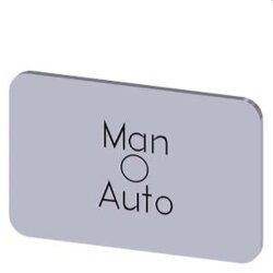 Siemens Bezeichnungsschild 17,5x27 Man-O-Auto...