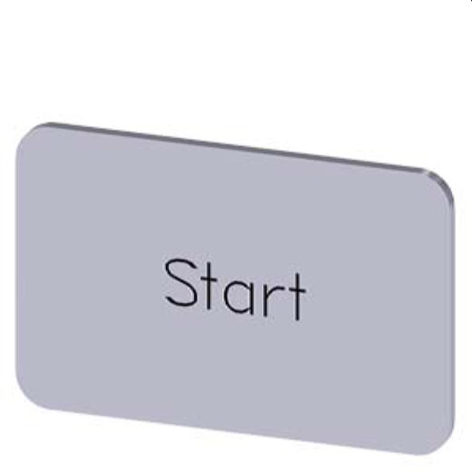 Siemens Bezeichnungsschild 17,5x27 Start 3SU1900-0AD81-0DT0