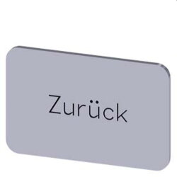 Siemens Bezeichnungsschild 17,5x27 Zurück...