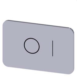 Siemens Bezeichnungsschild 17,5x27 O I 3SU1900-0AD81-0QG0