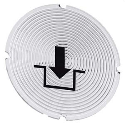 Siemens Einlegeschild rund milchig Symbol Verriegeln 3SU1900-0AB71-0RK0