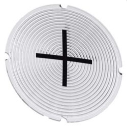 Siemens Einlegeschild rund milchig Symbol Zunahme plus...