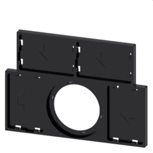 Siemens Schildträger flach schwarz 4 Schilder 17,5x27mm, 3SU1900-0BT10-0AA0