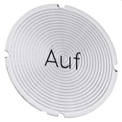 Siemens Einlegeschild rund milchig Symbol Auf...