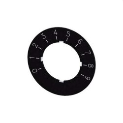 Siemens Bezeichnungsschild 0-9 3SU1900-0BG16-0RT0