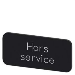 Siemens Bezeichnungsschild 12,5x27 HORS Service...