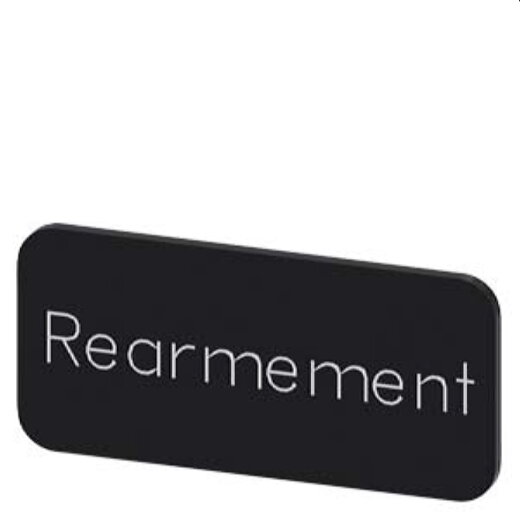 Siemens Bezeichnungsschild 12,5x27 REARMEMENT 3SU1900-0AC16-0GV0