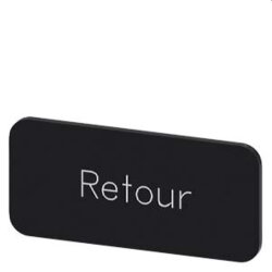 Siemens Bezeichnungsschild 12,5x27 RETOUR 3SU1900-0AC16-0GF0