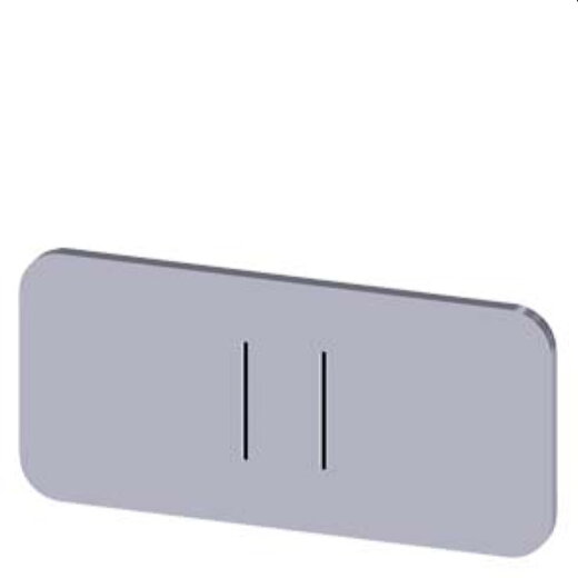 Siemens Bezeichnungsschild 12,5x27 II 3SU1900-0AC81-0QC0