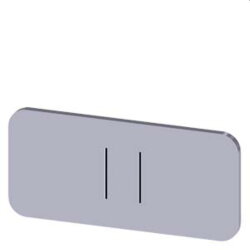 Siemens Bezeichnungsschild 12,5x27 II 3SU1900-0AC81-0QC0