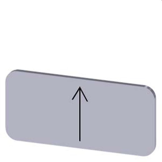 Siemens Bezeichnungsschild 12,5x27 Pfeil oben 3SU1900-0AC81-0QS0