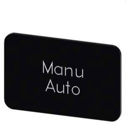 Siemens Bezeichnungsschild 17,5x27 Manu Auto...