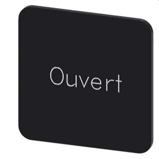 Siemens Bezeichnungsschild 22x22 OUVERT 3SU1900-0AF16-0GJ0