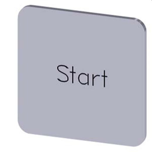 Siemens Bezeichnungsschild 22x22 Start 3SU1900-0AF81-0DT0