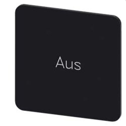 Siemens Bezeichnungsschild 27x27 Aus 3SU1900-0AE16-0AC0