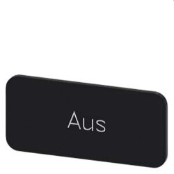 Siemens Bezeichnungsschild 12,5x27 Aus 3SU1900-0AC16-0AC0