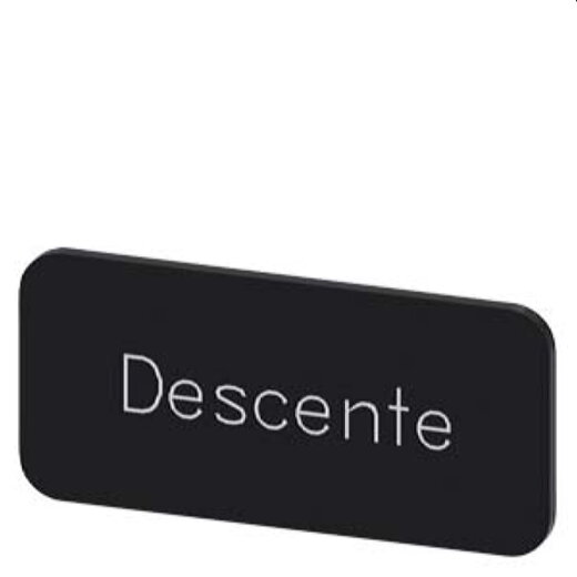 Siemens Bezeichnungsschild 12,5x27 Descente 3SU1900-0AC16-0GD0