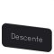 Siemens Bezeichnungsschild 12,5x27 Descente 3SU1900-0AC16-0GD0