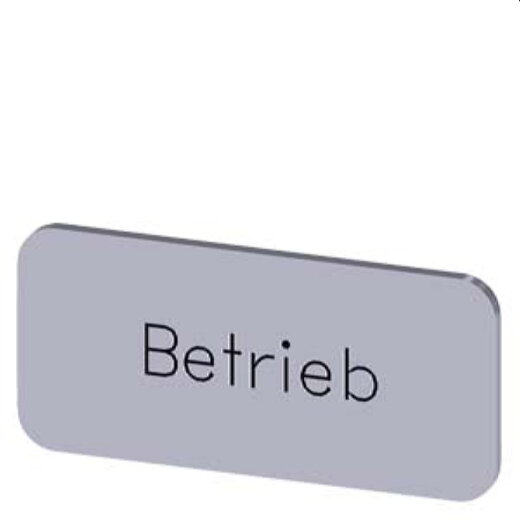 Siemens Bezeichnungsschild 12,5x27 Betrieb 3SU1900-0AC81-0AP0